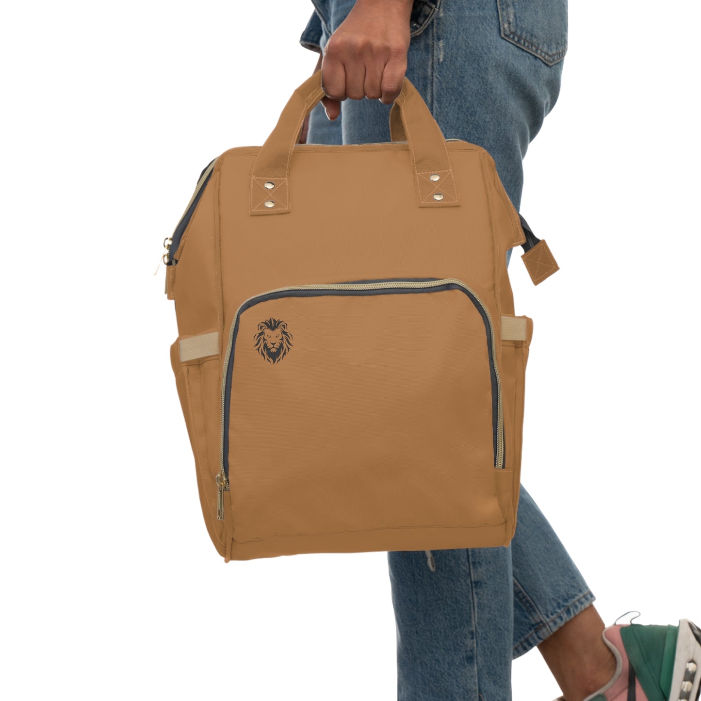 NKOR™ - Royalty Multifunctional Diaper Backpack Light Brown