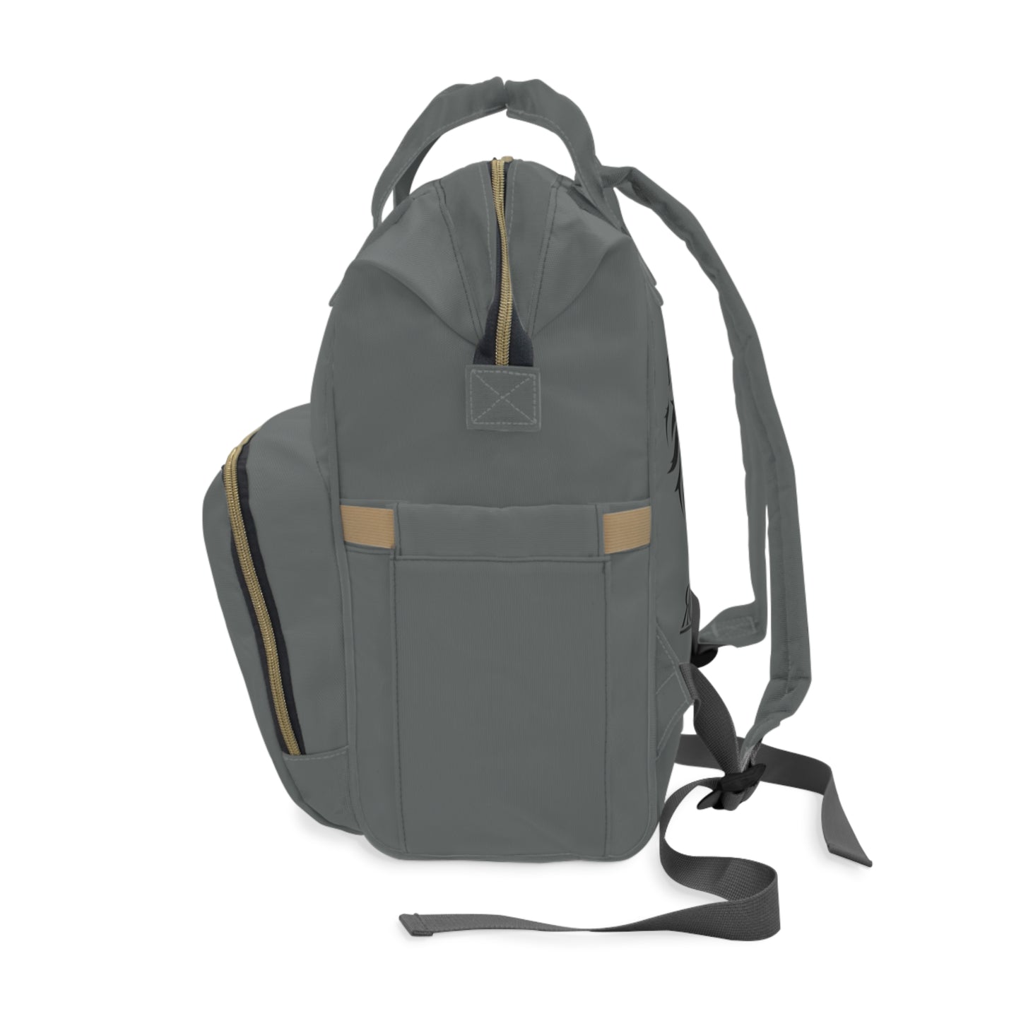 NKOR™ - Royalty Multifunctional Diaper Backpack Dark Gray