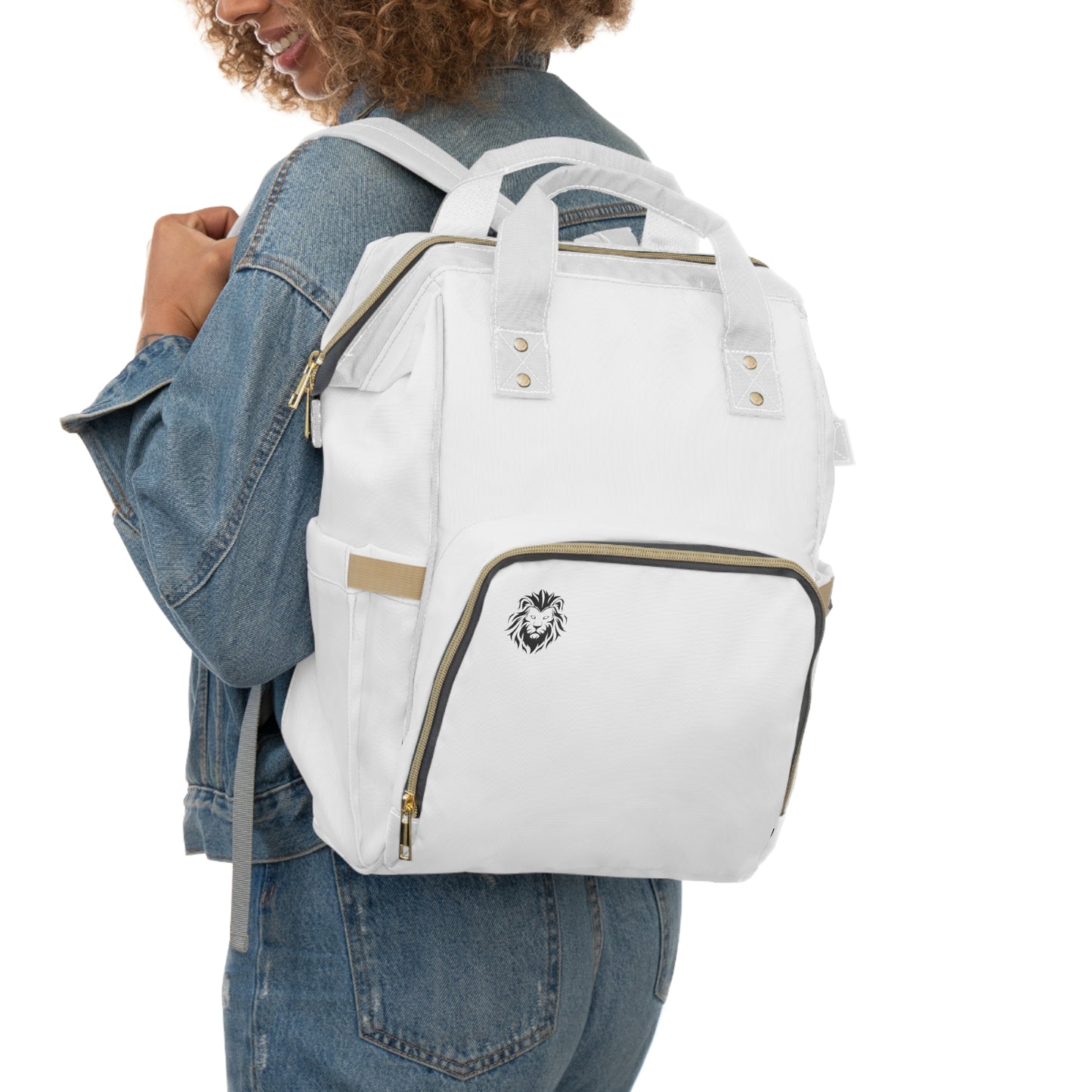 NKOR™ - Royalty Multifunctional Diaper Backpack White